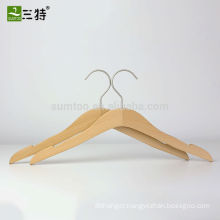 Woman shirt clothes flat wood hangers